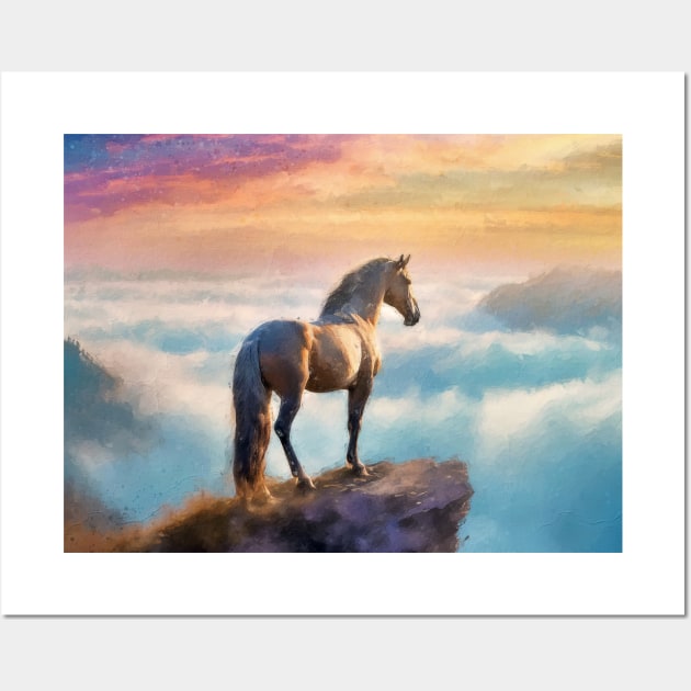 Wild horse finds peace Wall Art by psychoshadow